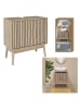 THE HOME DECO FACTORY Waschbeckenunterschrank in Natur - (B)60 x (H)70 x (T)30 cm