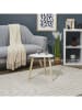 THE HOME DECO FACTORY Couchtisch in Weiß/ Hellbraun - (B)38,5 x (H)40 cm