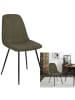 THE HOME DECO FACTORY Stoel "Chase" groen - (B)45 x (H)85 x (D)54 cm