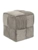 THE HOME DECO FACTORY Pouf in Taupe - (B)36 x (H)38 cm