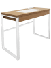 THE HOME DECO FACTORY Schreibtisch in Natur/ Weiß - (B)100 x (H)74 x (T)50,3 cm