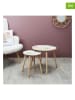 THE HOME DECO FACTORY 2er-Set: Beistelltische "Poesie" in Weiß/ Bunt