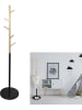 THE HOME DECO FACTORY Wieszak w kolorze beżowo-czarnym na ubrania - wys. 180 cm