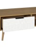 THE HOME DECO FACTORY Salontafel "Sven" naturel/wit - (B)100 x (H)38 x (D)50 cm