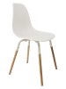 THE HOME DECO FACTORY 2-delige set: eetkamerstoelen "Scandinave" wit - (B)46 x (H)85 x (D)56 cm