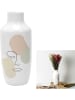 THE HOME DECO FACTORY Vaas wit/meerkleurig - (H)29 x Ø 12,5 cm