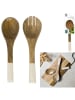 Ethnical Life 2-delige set: saladebestek bruin/crème - (L)30 cm