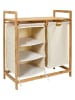 THE HOME DECO FACTORY Standregal in Natur/ Creme - (B)69,5 x (H)77 x (T)38 cm