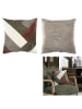THE HOME DECO FACTORY Kissen in Beige/ Weiß/ Khaki - (L)40 x (B)40 cm