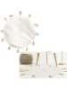 THE HOME DECO FACTORY Baumwoll-Teppich in Creme - Ø 90 cm