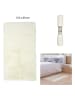 THE HOME DECO FACTORY Kurzflor-Teppich in Creme - (L)110 x (B)60 cm