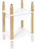 The Home Deco Kids Nachttisch "Crayon" in Weiß/ Eiche - (B)34 x (H)51,5 x (T)30 cm
