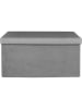 The Home Deco Kids Sitztruhe "Giulia" in Grau - (B)77 x (H)38 x (T)38 cm