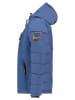 Geographical Norway Steppjacke "Beachwood" in Blau/ Orange
