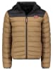 Geographical Norway Steppjacke "Amigoglerc Hood" in Hellbraun/ Schwarz