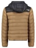 Geographical Norway Steppjacke "Amigoglerc Hood" in Hellbraun/ Schwarz