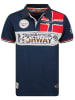Geographical Norway Koszulka polo "Kidney" w kolorze granatowym