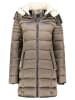Geographical Norway Doorgestikte mantel "Carenne" taupe
