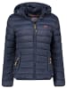 Geographical Norway Doorgestikte jas "Atikolor" donkerblauw
