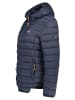 Geographical Norway Doorgestikte jas "Atikolor" donkerblauw