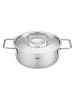Fissler 2tlg. Set: Edelstahl-Bratentopf "Pure Collection" - Ø 20 cm