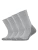 camano 4er-Set: Socken in Hellgrau