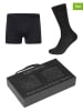 camano 2-delige set: boxershort en sokken zwart