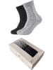 camano 2-delige set: sokken zwart/grijs