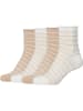 camano 4er-Set: Socken in Beige/ Weiß