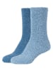camano 4er-Set: Socken in Hellblau/ Blau