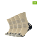 camano 4-delige set: sokken beige/grijs/zwart