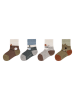 camano 8-delige set: sokken lichtbruin/grijs/kaki
