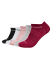 camano 10er-Set: Socken in Rosa/ Rot/ Schwarz