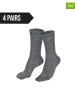 Norfolk 4er-Set: Socken in Grau