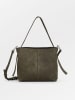 Becksöndergaard Leder-Schultertasche in Khaki - (B)24 x (H)22 x (T)10 cm