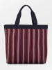 Becksöndergaard Shopper in Bordeaux/ Dunkelblau - (B)35 x (H)35 x (T)15 cm