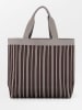Becksöndergaard Shopper in Braun/ Hellgrau - (B)35 x (H)35 x (T)15 cm