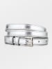 Becksöndergaard Leder-Gürtel in Silber