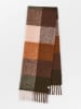 Becksöndergaard Schal in Braun/ Dunkelgrün - (L)200 x (B)33 cm