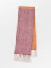 Becksöndergaard Schal in Bordeaux/ Orange - (L)200 x (B)35 cm