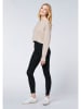 Detto Fatto Leggings in Schwarz/ Creme
