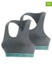 Replay Underwear Topy (2 szt.) w kolorze szaro-turkusowym