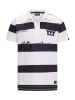 Retour Polo-Shirt in Weiß/ Schwarz