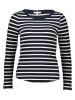 Tommy Hilfiger Longsleeve in Dunkelblau/ Weiß