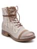 Foreverfolie Boots in Beige/ Gold