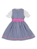 Isartrachten Dirndl in Blau/ Rosa