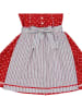 Isartrachten Dirndl in Rot/ Weiß