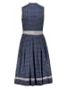 Almsach Dirndl in Dunkelblau/ Beige