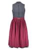 Almsach Dirndl in Dunkelblau/ Rot