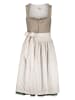 Almsach Dirndl in Grün/ Beige